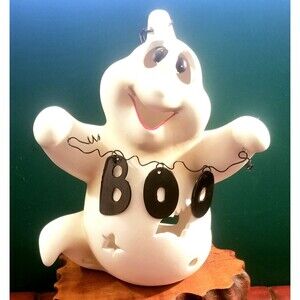 Vintage Halloween Ghost Candle Lantern JC Penny Home Collection Luminaries